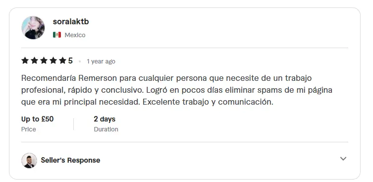 5-star review screenshot 2